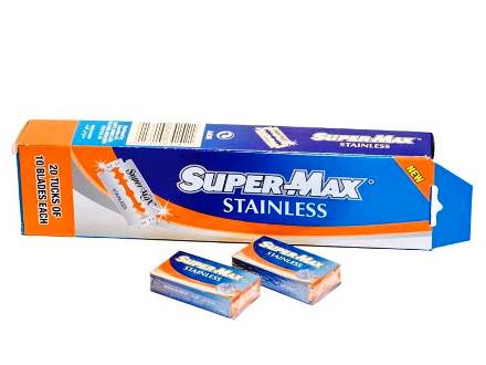 Supermax Barbeiro Laminas Supermax Stainless 200 Laminas Barbex